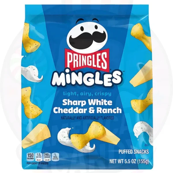 Pringles Mingles Sharp White Cheddar & Ranch 155g