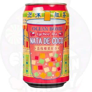 Ocean Bomb Lychee Tea With Nata De Coco 315ml