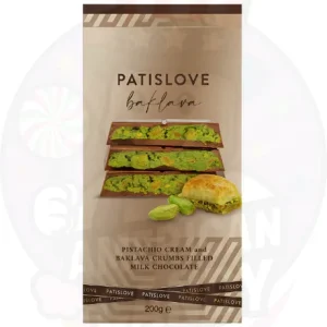 Patislove Dubai Milk Chocolate Pistachio & Baklava 200g