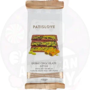 Patislove Dubai Milk Chocolate Pistachio & Kadayif Bag 200g