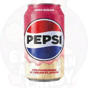Pepsi Sabor Zero Azucar Fresas y Crema 330ml