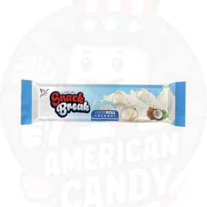 Snack Break Wafer Roll With Coconut,rellena de coco de 18g