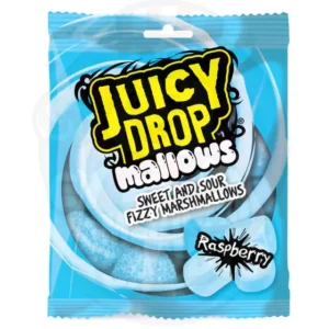 Bazooka Juicy Drop Mallows Raspberry 100gr