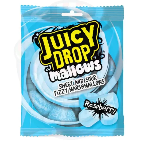 Bazooka Juicy Drop Mallows Raspberry 100gr