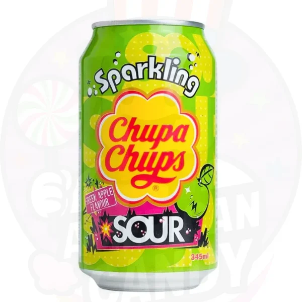 Chupa Chups Sparkling Green Apple Sour 345ml