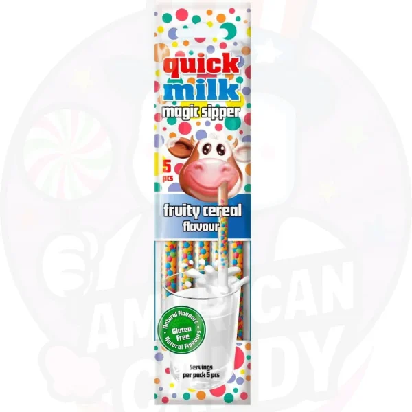 Quick Milk Magic Sipper Sabor Cereal Afrutado 5 pajitas 30g