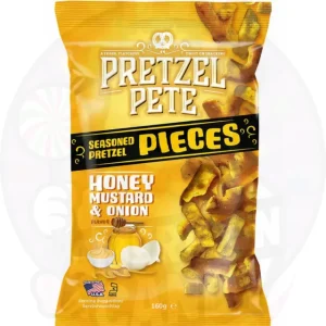 Pretzel Pete Pieces Honey Mustard & Onion 160g