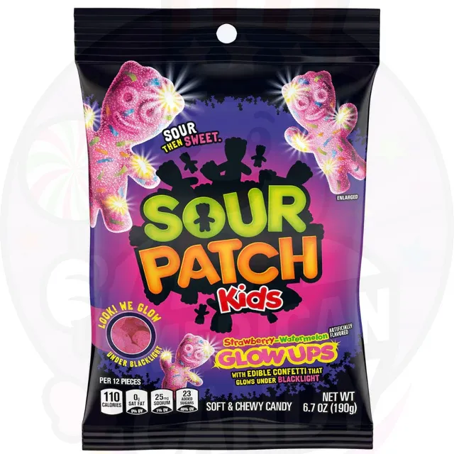 Sour Patch Kids Glow Strawberry & Watermelon 102g