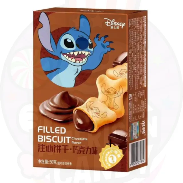 Disney Stitch Filled Biscuit Chocolat Flavor 50g