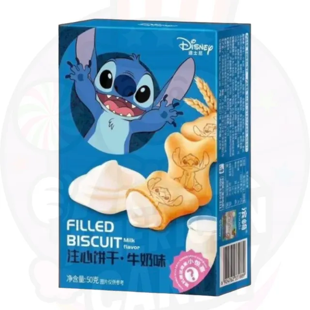 Disney Stitch Filled Biscuit Milk Flavor 50g
