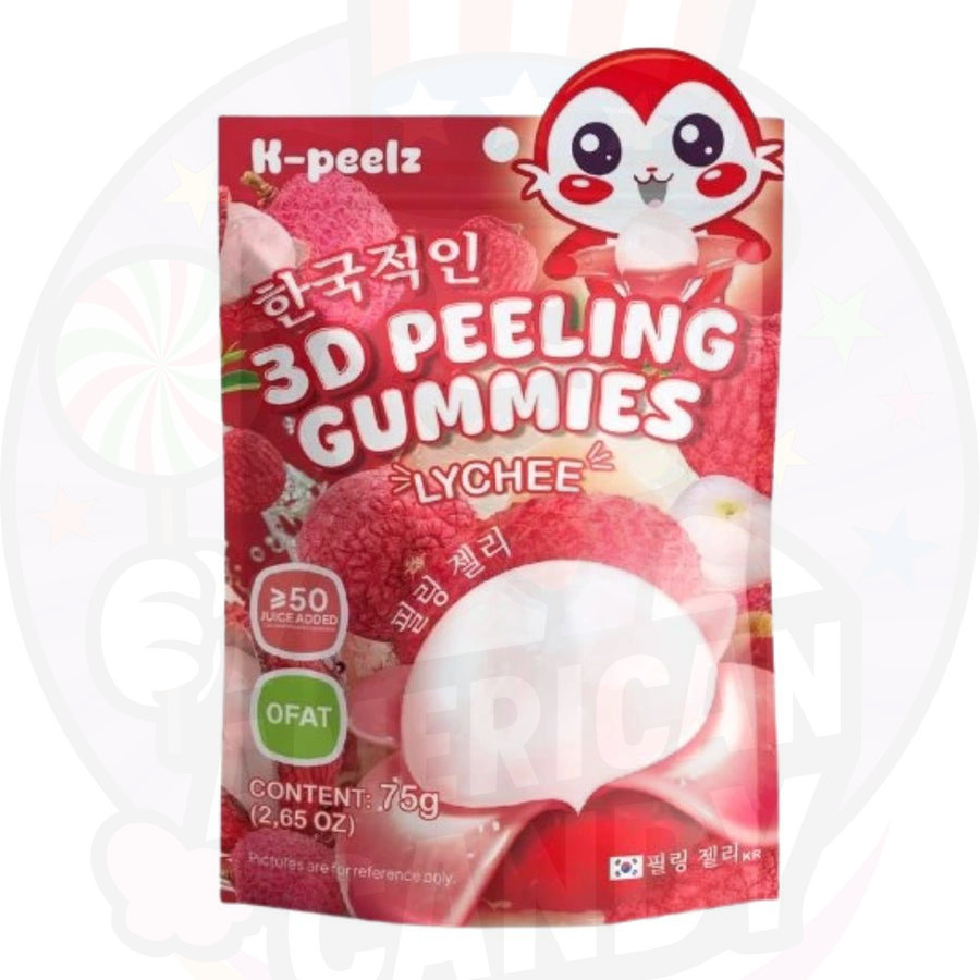 K-peelz 3D Peeling Gummies Lychee 75g