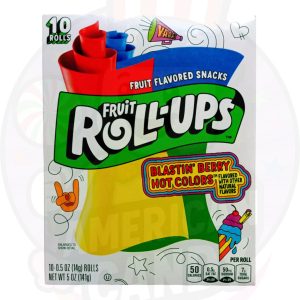 CANDY FRUIT ROLL UPS 14 GR Blastin Hot Colors