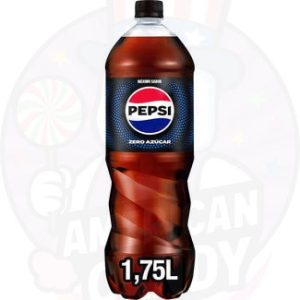 Pepsi zero Refresco de cola con cero azúcar y cero calorías 1.75 litros