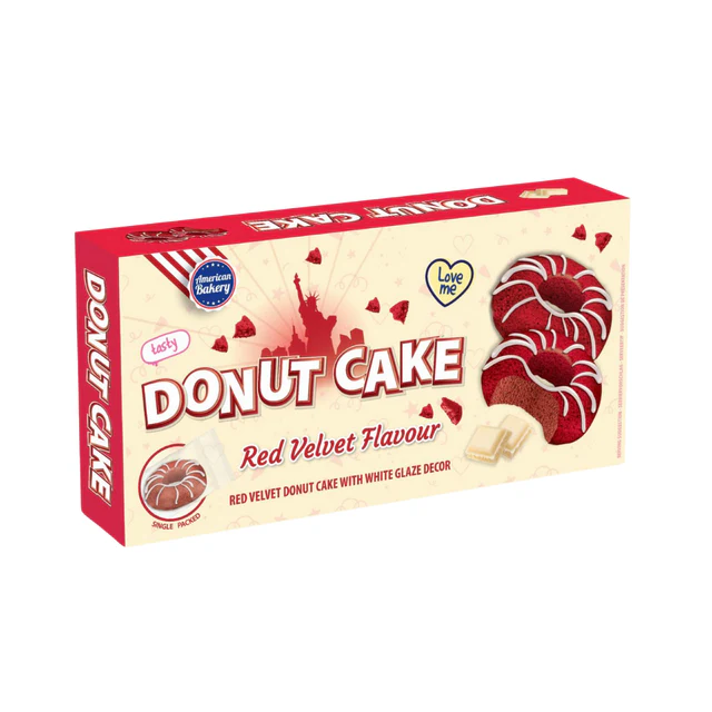 American Bakery Donut Cake Red Velvet 135g