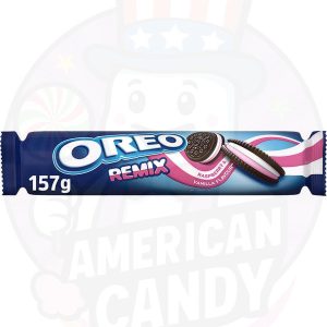 Oreo Remix  Rellenas de Crema Sabor Frambuesa y Vainilla 157g