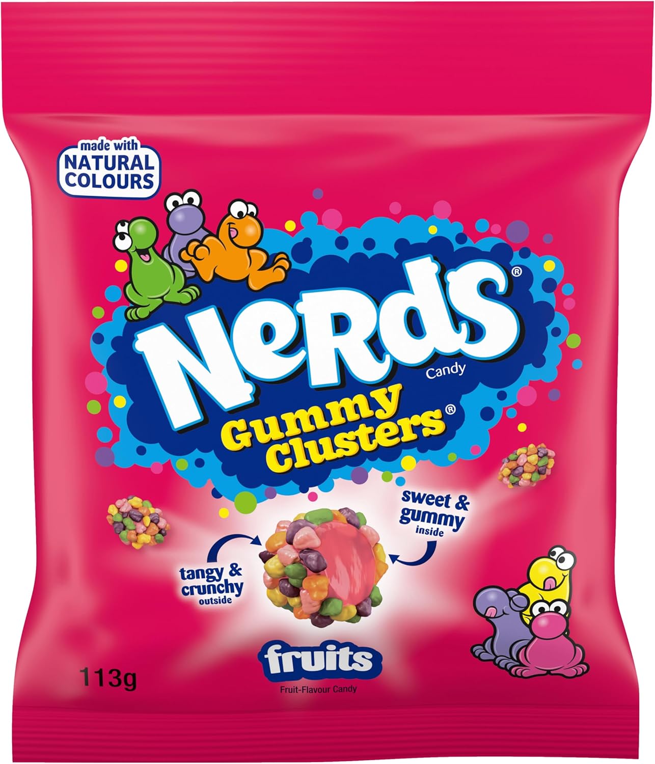 Nerds Gummy Clusters Fruits Peg Bag 113g