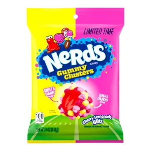 CANDY NERDS 142 GR GUMMY CLUSTERS CHERRY LEMONADE