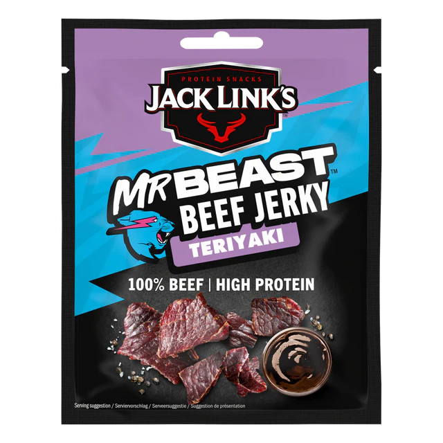 Jack Link's ft Mr Beast Beef Jerk Teriyaki 40g