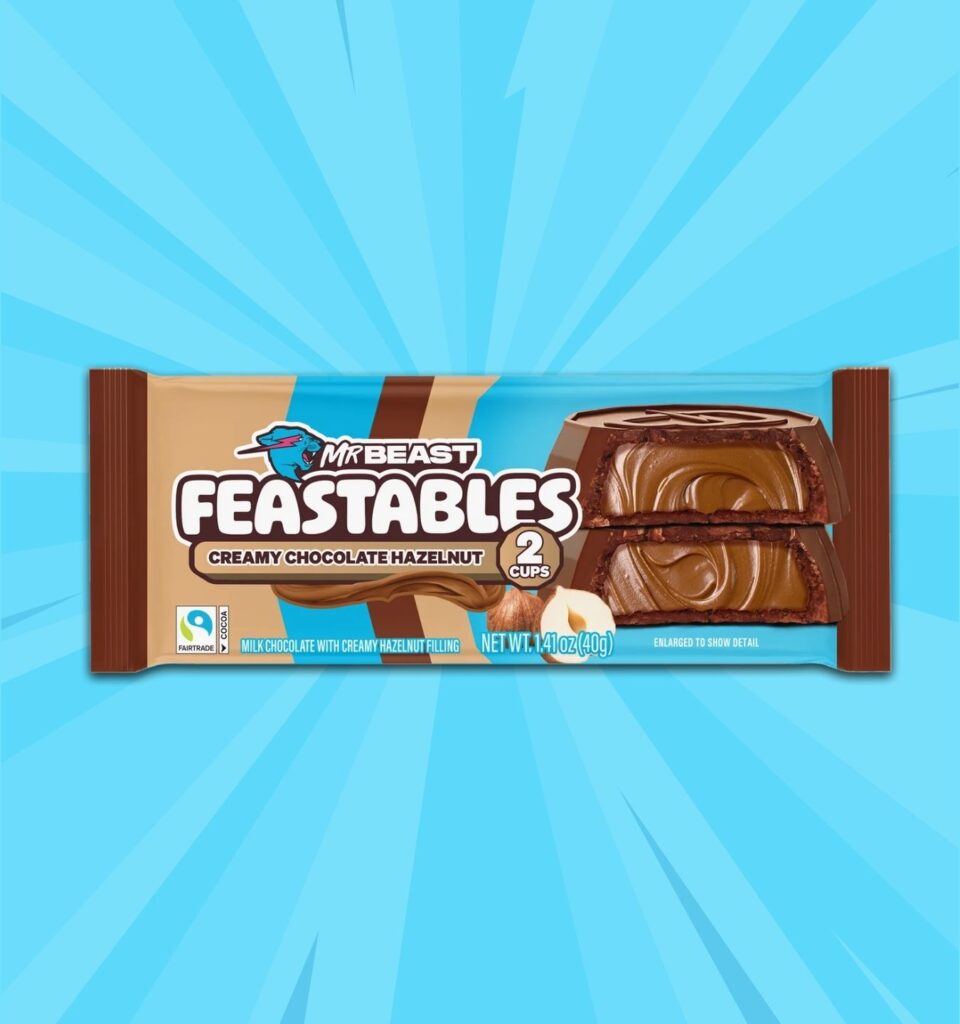 Mr Beast Feastables Cups Creamy Chocolate Hazelnut 40g