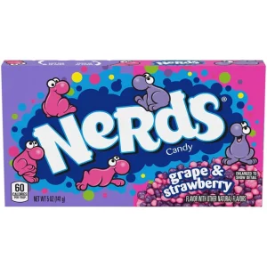 Wonka Nerds Candy Grape Strawberry Box 141g